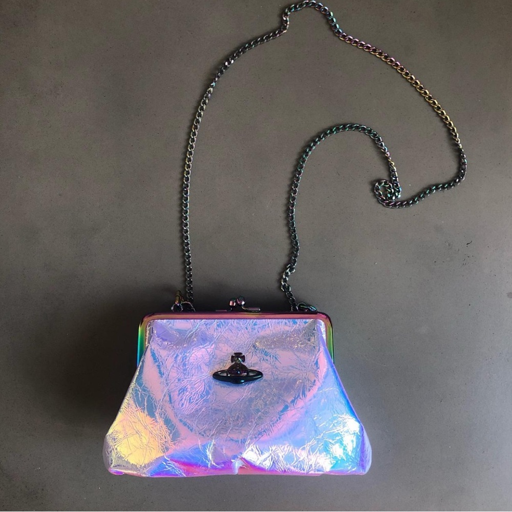 Holographic Chain Shoulder Bag